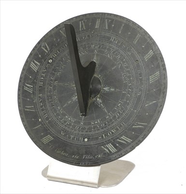 Lot 43 - A bronze sundial