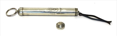Lot 1231 - A tubular spring postal scale