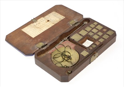 Lot 1262 - A mahogany cased coin scale