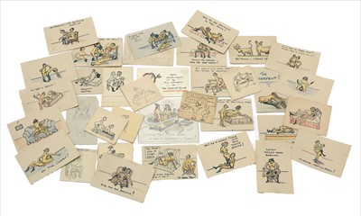 Lot 229 - WWII EROTIC DRAWINGS