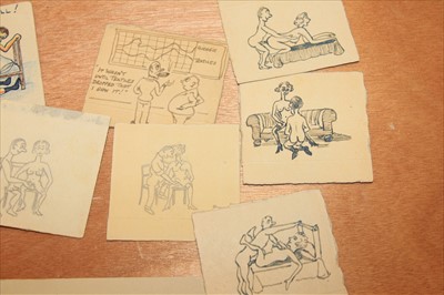 Lot 229 - WWII EROTIC DRAWINGS