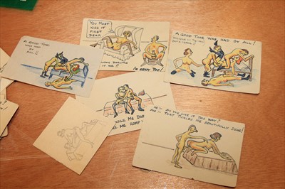 Lot 229 - WWII EROTIC DRAWINGS