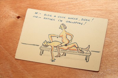 Lot 229 - WWII EROTIC DRAWINGS