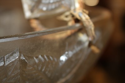 Lot 110 - A pair of Lalique 'Charmes' glass plaffoniers