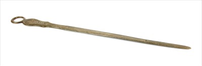 Lot 196 - A Georgian silver letter opener