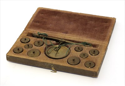 Lot 1093 - A Spanish coin scale