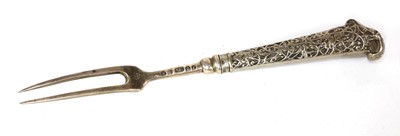 Lot 45 - A matched set of twelve Victorian English and Scottish silver fruit knives and forks