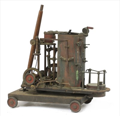 Lot 106 - A live steam scale model crane