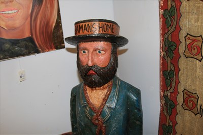 Lot 94 - 'SEAMAN'S HOME' WOODEN FIGURE