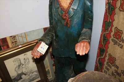 Lot 94 - 'SEAMAN'S HOME' WOODEN FIGURE