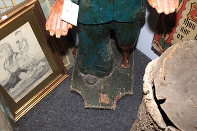 Lot 94 - 'SEAMAN'S HOME' WOODEN FIGURE