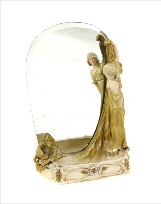 Lot 301 - A Royal Dux mirror