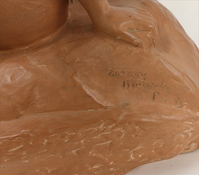 Lot 405 - An Art Deco terracotta figure of a nude