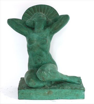 Lot 134 - An Art Deco terracotta of a nude