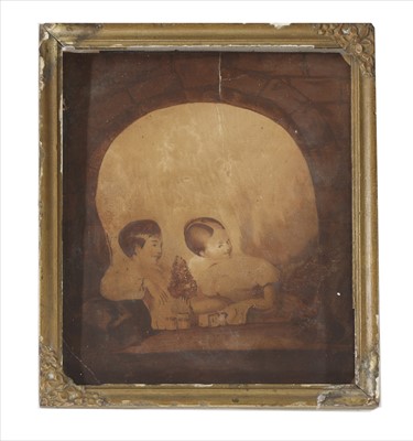 Lot 198 - METAMORPHIC SKULL