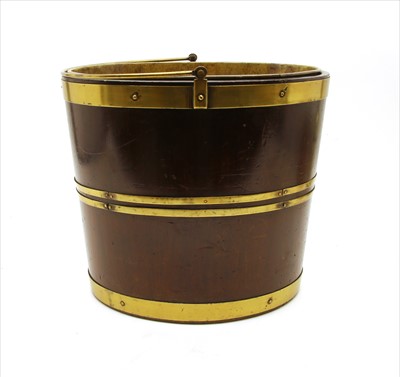 Lot 456 - A George lll oval mahogany bucket