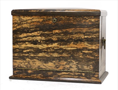 Lot 79 - A coromandel and satinwood-lined writing box