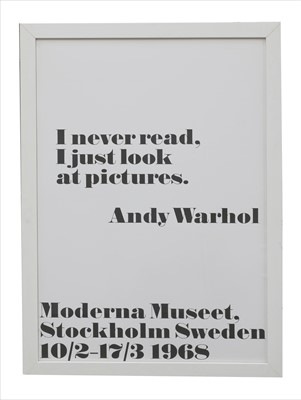 Lot 599 - 'I never read, I just look at the pictures'