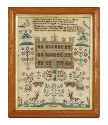 Lot 47A - A needlework sampler