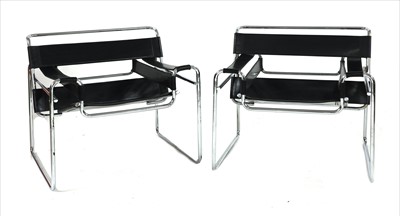 Lot 341 - A pair of 'Wassily' lounge chairs