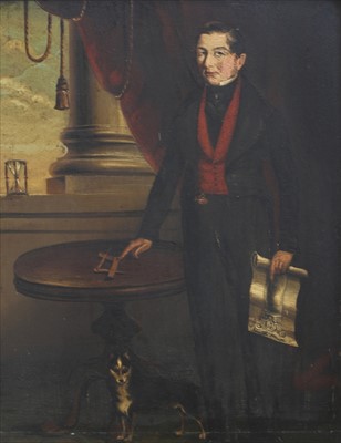 Lot 128 - MASONIC DOG