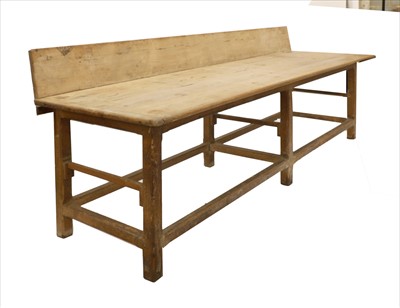 Lot 692 - A French beech bakers' table