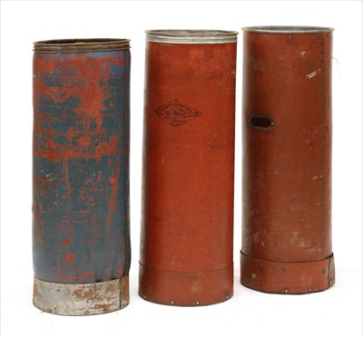 Lot 459 - THREE INDUSTRIAL FIBRE DRUMS