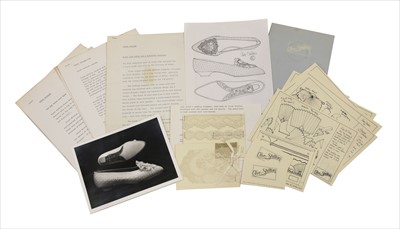 Lot 1183 - Royal interest - items relating to Princess Diana wedding slippers
