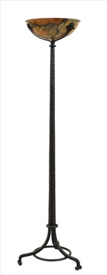 Lot 148 - An Art Deco wrought iron uplighter
