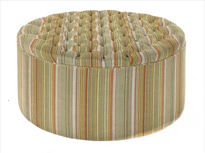 Lot 443 - A contemporary circular pouffe