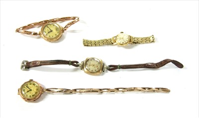 Lot 80 - An 18ct gold Potens Prima mechanical watch