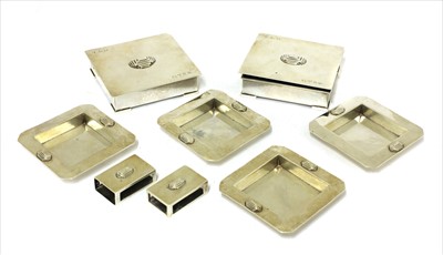 Lot 191 - A silver bridge suite