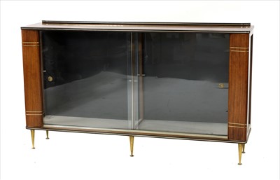 Lot 617 - An Italian walnut display cabinet