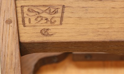 Lot 241 - A walnut side chair