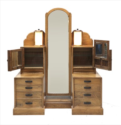 Lot 247 - A walnut dressing table