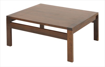 Lot 454 - A Danish rosewood low coffee table
