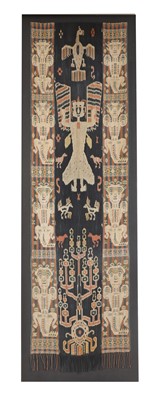 Lot 119 - A large pre-Columbian style fabric panel