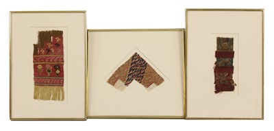 Lot 216 - A group of three pre-Columbian textiles