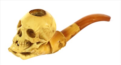 Lot 146 - A large antique meerschaum pipe