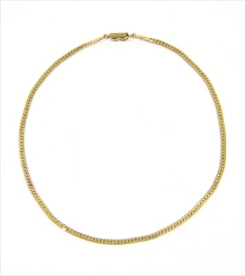 Lot 51 - A 9ct gold close filed curb link chain
