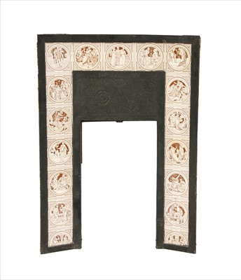 Lot 4 - A Barnard, Bishop & Barnards cast iron fire surround