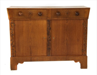 Lot 41 - A Viennese oak sideboard