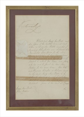Lot 253 - Six documents dating from the 18th and 19th centuries