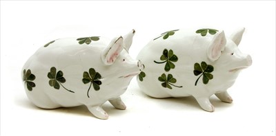 Lot 148 - Two Wemyss pottery pigs