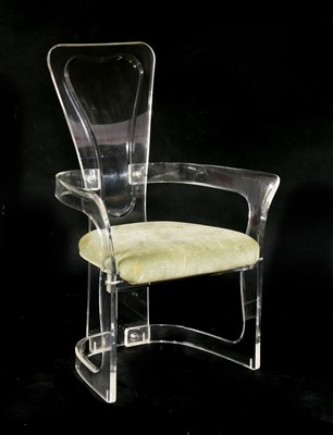 Lot 380 - A lucite armchair