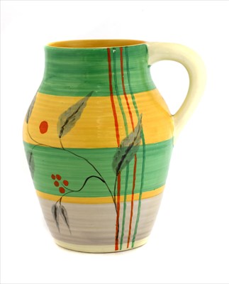 Lot 157 - A Clarice Cliff 'Kelverne' jug