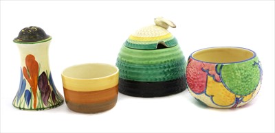 Lot 160 - A small Clarice Cliff 'Pastel Autumn' sugar bowl