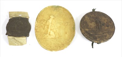 Lot 246 - Three wax seals