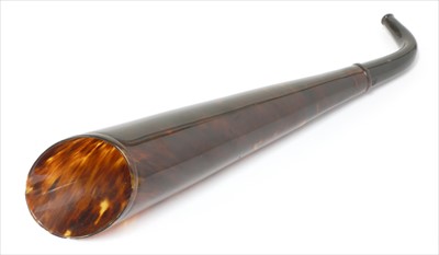 Lot 102 - A tortoiseshell ear trumpet