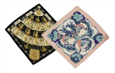 Lot 1116 - Two vintage Hermès scarves